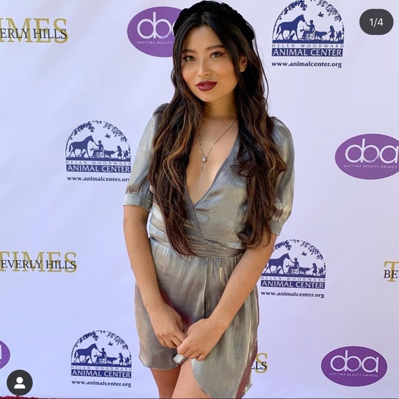 Zara silver metallic dress - Picture 2 of 4